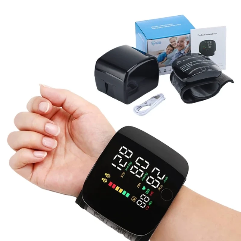 Automatic Rechargeable Digital Touch Screen Wrist type Blood-Pressure ...